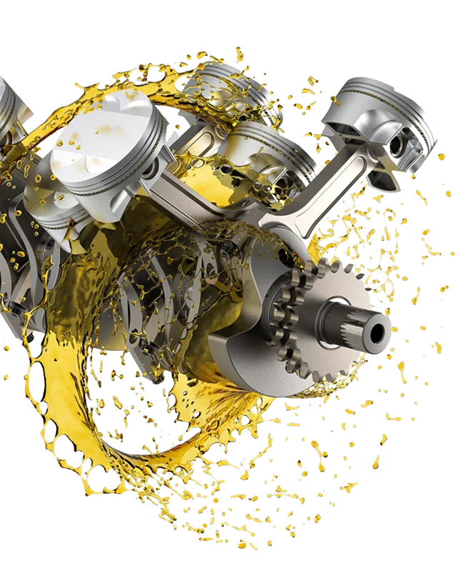 Precision engine components with OKAYOMA oil